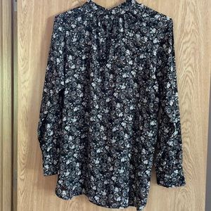 Loft floral tunic blouse top size S